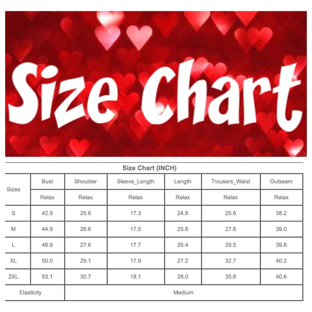 ❤️ LAST TWO! Valentine's Day Heart Pajamas Lounge Set - Picture 12 of 13